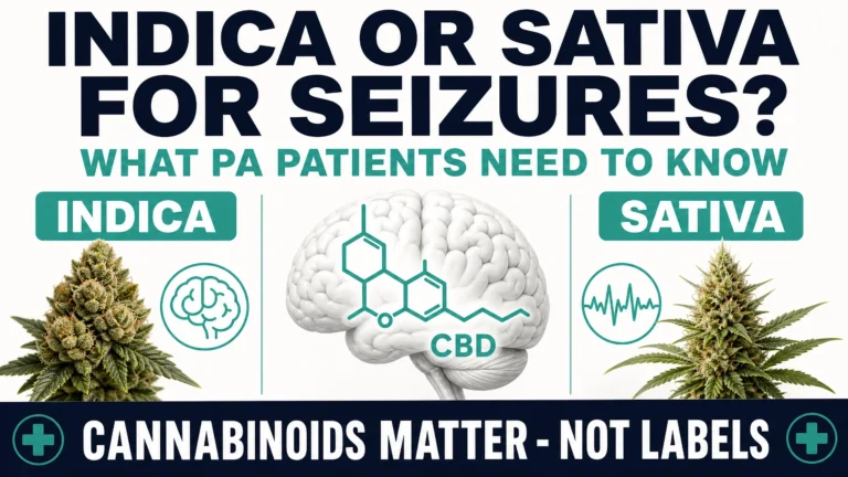 indica vs sativa for seizures infographic