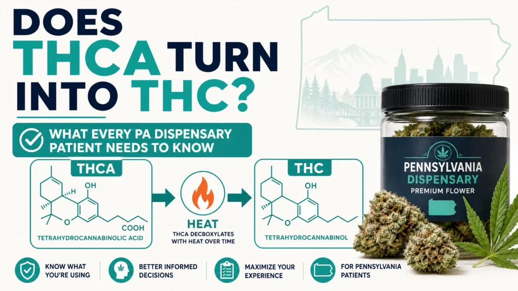 does THCA turn into THC infographic