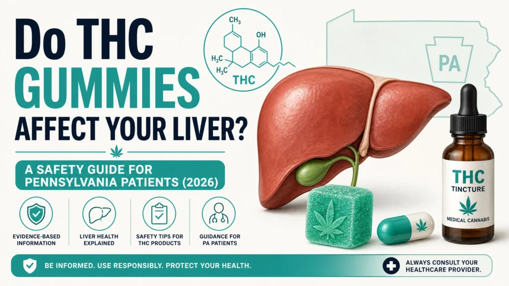 do THC gummies affect your liver infographic