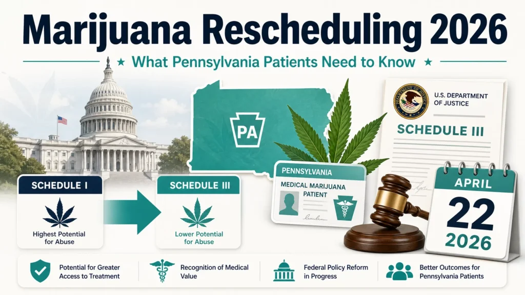 marijuana rescheduling 2026 infographic