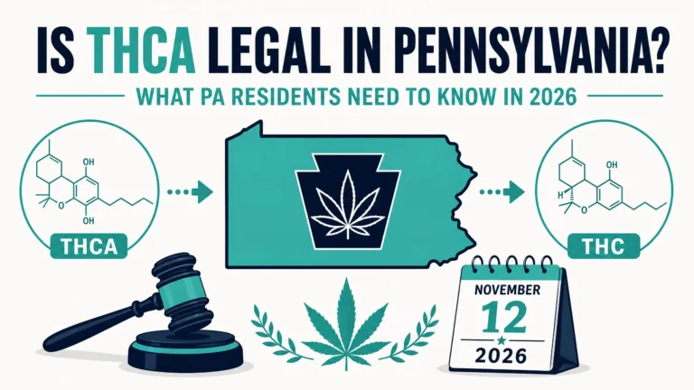 is THCA legal in Pennsylvania infographic