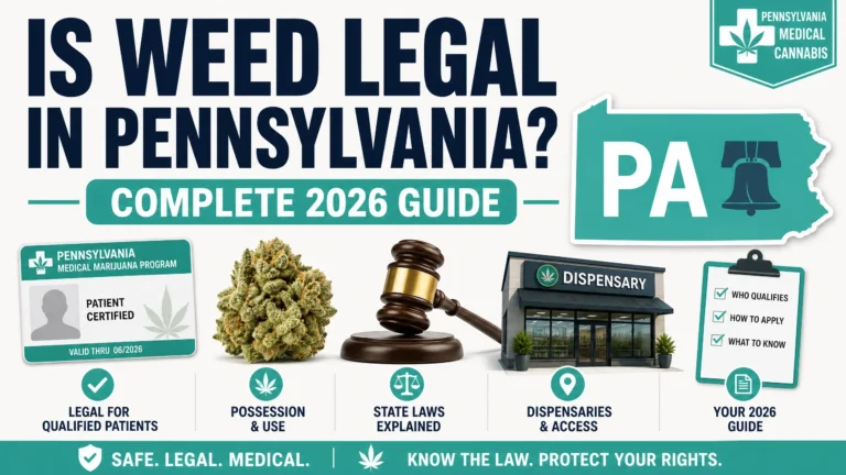 is weed legal in Pennsylvania infographic