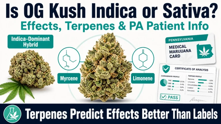 OG Kush indica or sativa infographic