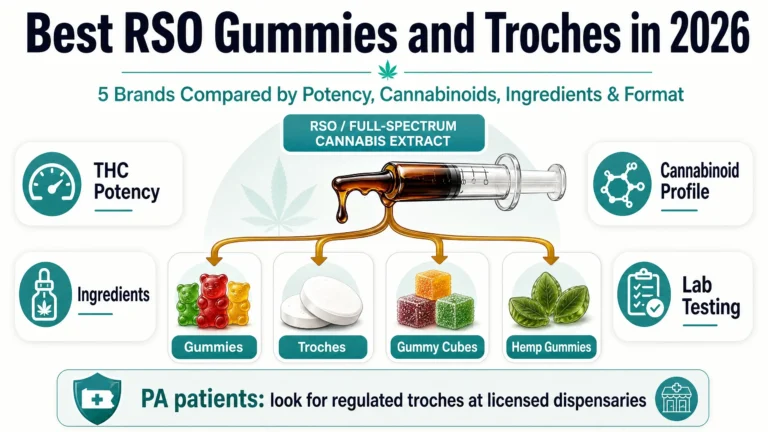 Best RSO gummies and troches in 2026 compared by potency cannabinoids and ingredients
